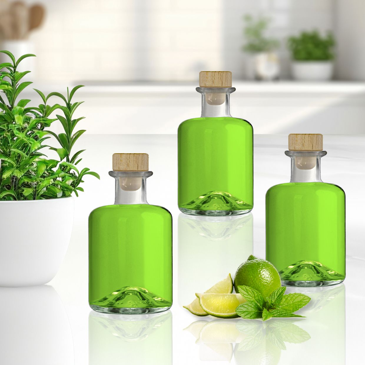 6x 200 Ml Weihnachtsflaschen – Dekorativ & Befüllbar – Ideal Für Likör, Saft Oder Schnaps