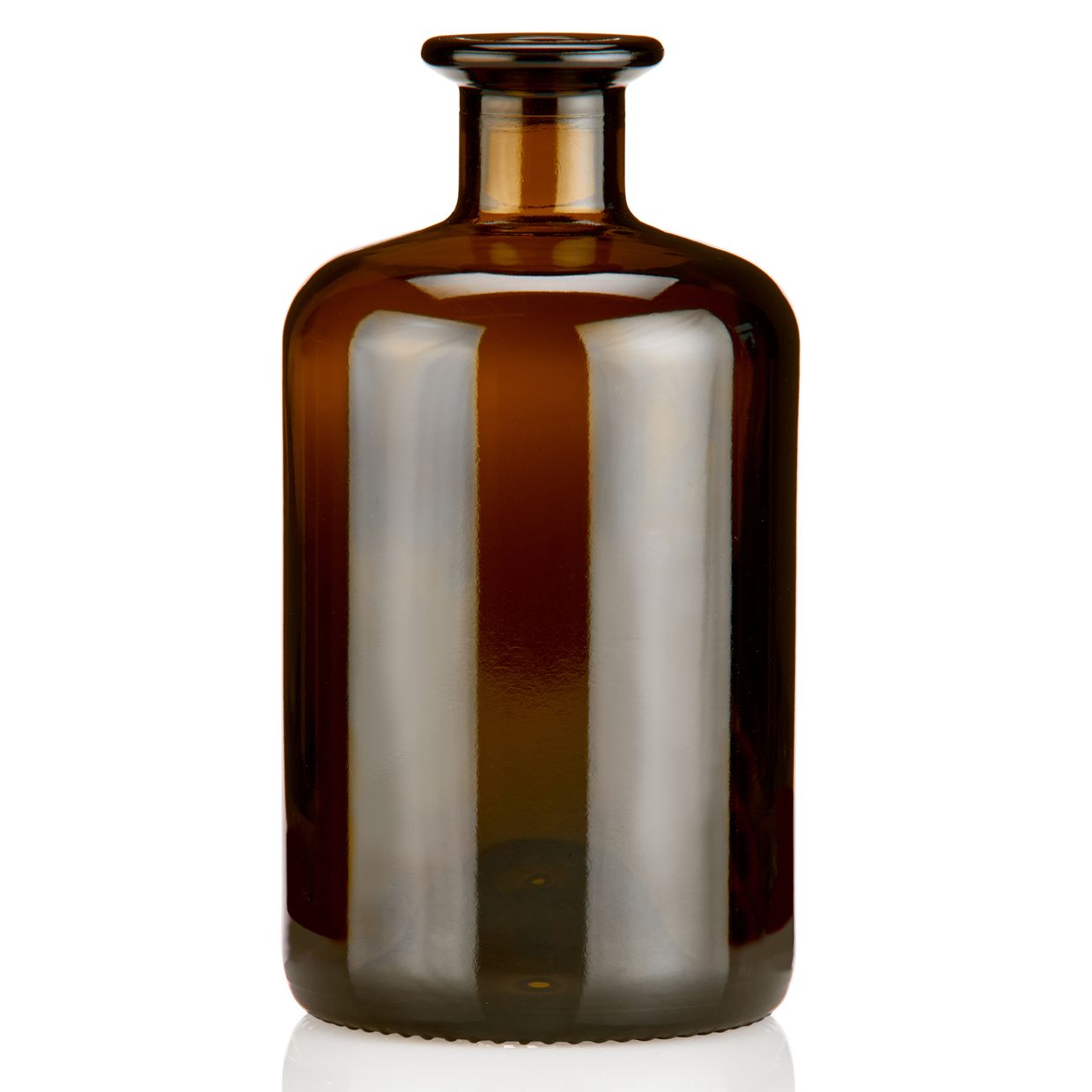 Apothekerflaschen braun 500ml Korken Gold/Titan elegante Braunglas Flaschen leer 0,5L Glasflaschen