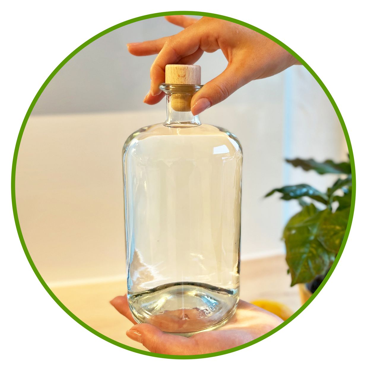 Apothekerflaschen 1000ml Glasflaschen leer für Essig Öl Likör mit 3/5/9/18 oder 27 Flaschen zum selbst Befüllen 1 Liter