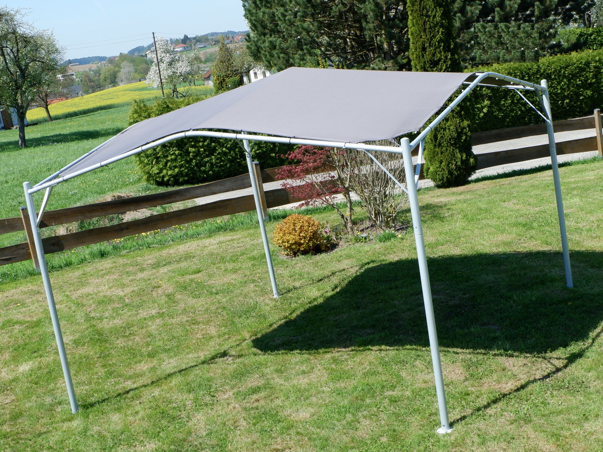 velux hitzeschutz markise haltekrallen Hitzeschutz-Markisen, manuell mit Farbe:Steingrau Oliv IRR Carthago chic c-line I Größe_200x350 cm