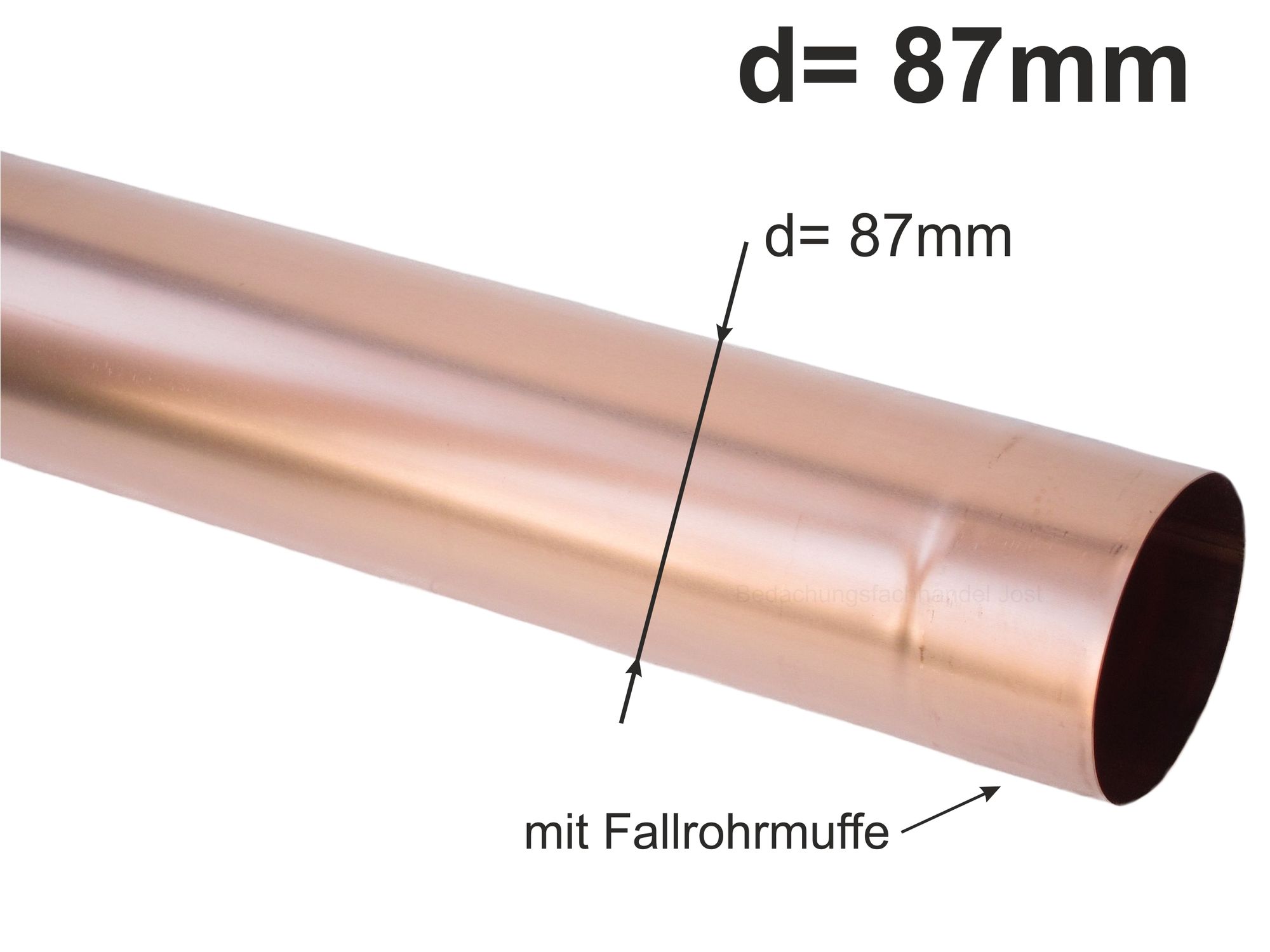 MACHSWON Kupfer-Rundrohr T2 – 25 Mm Außen-Ø, 1 Mm Wandstärke, 100 Mm Länge, Nahtlos, Für DIY & Handwerk