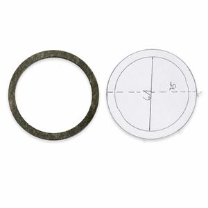 Zylinderkopfdeckel-Dichtung links für 125 ccm Motor – Ansicht 1 Zylinderkopfdeckel-Dichtung links für 125 ccm Motor, Studioansicht 1