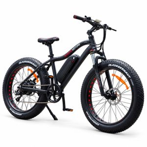 E-Fatbike Sport 750 W mit 48 V / 17,5 Ah – Frontansicht schräg rechts