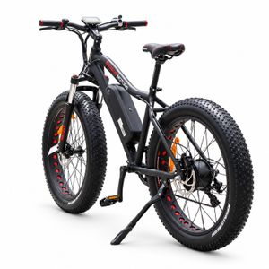 E-Fatbike Sport 750 W mit 48 V / 17,5 Ah – Heckansicht links