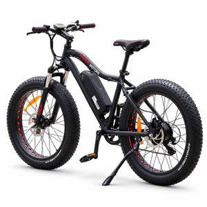 E-Fatbike Sport 750 W mit 48 V / 17,5 Ah – Heckansicht schräg links