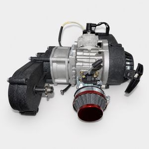 50-ccm-Zweitakt-Komplettmotor mit E-Start und Tuningteilen – Ansicht 7 50-ccm-Zweitakt-Komplettmotor mit E-Start und Tuningteilen, Studioansicht 7