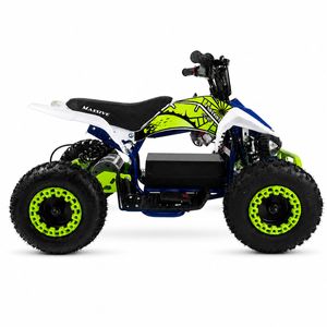 Elektro Pocketquad Q-Limited Grün Seite rechts Elektro Kinderquad 1000 Watt 36 Volt Q-Limited Grün – Seite rechts
