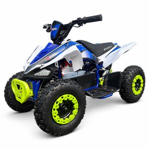 Elektro Pocketquad Q-Limited Grün Front-Dreiviertel links Elektro Kinderquad 1000 Watt 36 Volt Q-Limited Grün – Front-Dreiviertel links