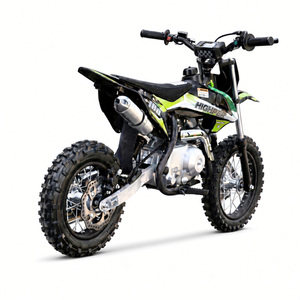 Dirtbike Kindermotorrad 70ccm 4 Takt E-Start Gruen Ansicht 02