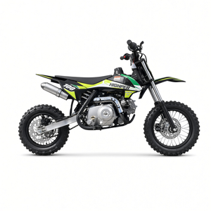 Dirtbike Kindermotorrad 70ccm 4 Takt E-Start Gruen Ansicht 04