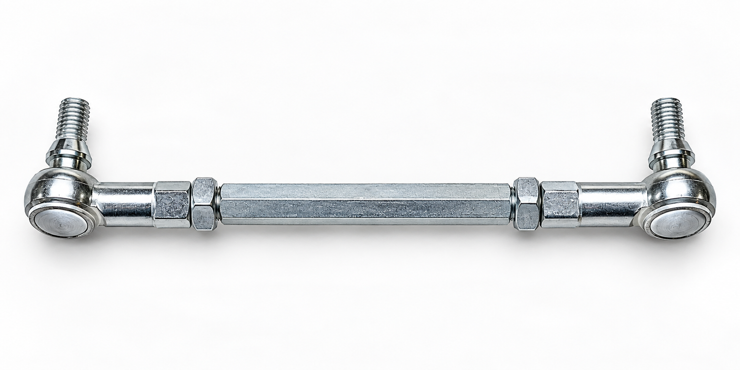 Spurstange 180 mm für Kinderquad – M8 Spurstangenköpfe