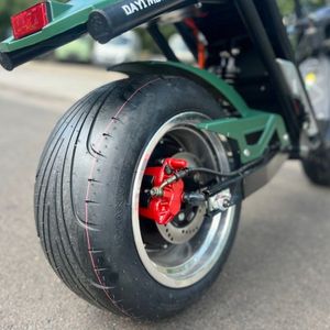 Dayi E-Thor 3.0 Elektroroller in Grün – hinterrad scheibenbremse