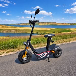 Elektroroller Speedstar 45, 2000 W – Seitenansicht in Seelandschaft Elektroroller Speedstar 45, 2000 W – Seitenansicht in Seelandschaft