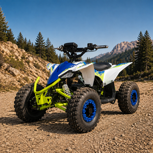 Kinderquad 350W 48V Tiger mit Differntial Weiss Grün Blau