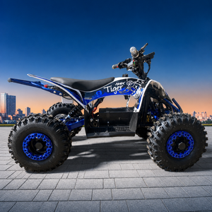 Robustes rotes Elektro Kinderquad mit Differential – Seite rechts