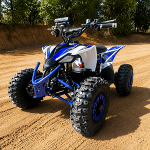 Robustes rotes Elektro Kinderquad mit Differential – offroad