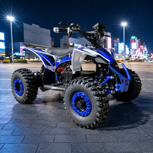 Robustes rotes Elektro Kinderquad mit Differential – in Stadt