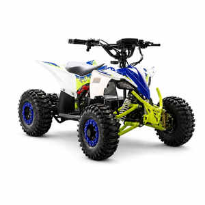 Kinderquad 350W 48V Tiger mit Differntial Weiss Grün Blau1