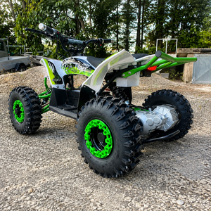 Grünes Elektro Kinderquad mit Differential – Modernes Design und leistungsstarke Technik