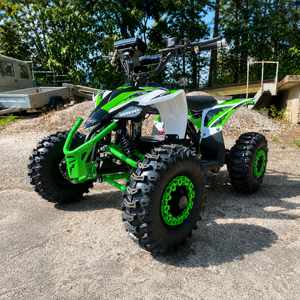 Robustes Elektro Kinderquad in Grün mit Differential – Perfektes Fahrzeug für junge Abenteurer.