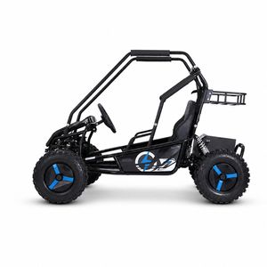 Kinderbuggy Gokart 2 Sitzer 2000 Watt 60 Volt blau Seitenprofil Kinderbuggy Gokart 2 Sitzer 2000 Watt 60 Volt blau Seitenprofil