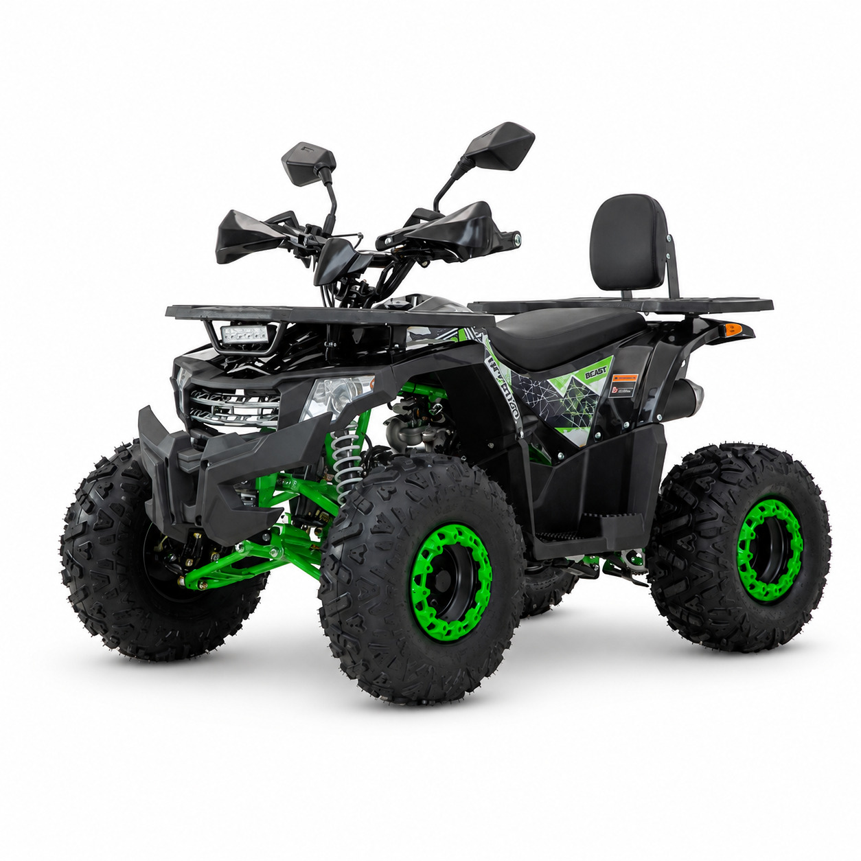 Kinderquad Beast 125ccm Verbrenner gruen hauptbild front schraeg false