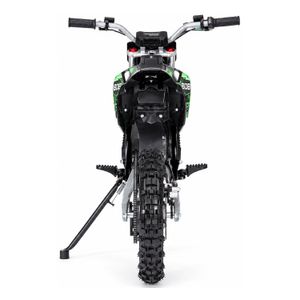 HIGHPER HP116E mit grünem Dekor und schwarzem Rahmen: Heckansicht.