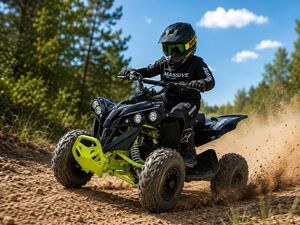 Kinderquad elektrisch Rengegat 3.0 - 1200W 48V schwarz Hero