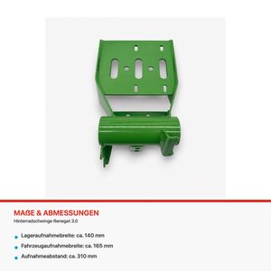 Hinterradschwinge für Renegat 3.0 HB-ATV05 – Abmessungen Hinterradschwinge für Renegat 3.0 HB-ATV05, technische Abmessungen