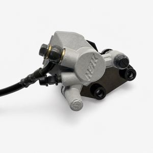Komplette hydraulische Vorderradbremse für Highper DBK12 – Ansicht 3 Komplette hydraulische Vorderradbremse für Highper DBK12, Studioansicht 3