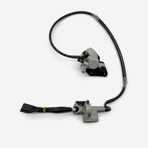 Komplette hydraulische Vorderradbremse für Highper DBK12 – Ansicht 1 Komplette hydraulische Vorderradbremse für Highper DBK12, Studioansicht 1