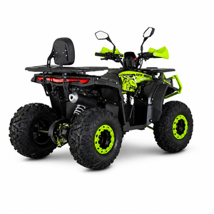 AFP125 Kinderquad 125 ccm Grün Schwarz Heck-Dreiviertel links