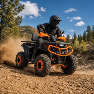 AFP125 Kinderquad 125 ccm Orange in Offroad Action