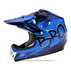KIMO BRO Kinder-Crosshelm Blau, Produktansicht 2
