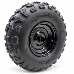 Komplettrad vorne – Studioansicht Komplettrad vorne 14 × 4.10-6 Tubeless für Renegat 3.0 und Bully mit schwarzer Felge