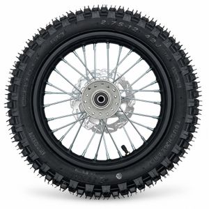 HP110E Vorderrad – Rückseite Gegenüberliegende Seite des HP110E Speichenrades 2.75-12