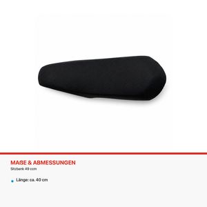 Sitzbank 49 ccm: Länge: ca. 40 cm