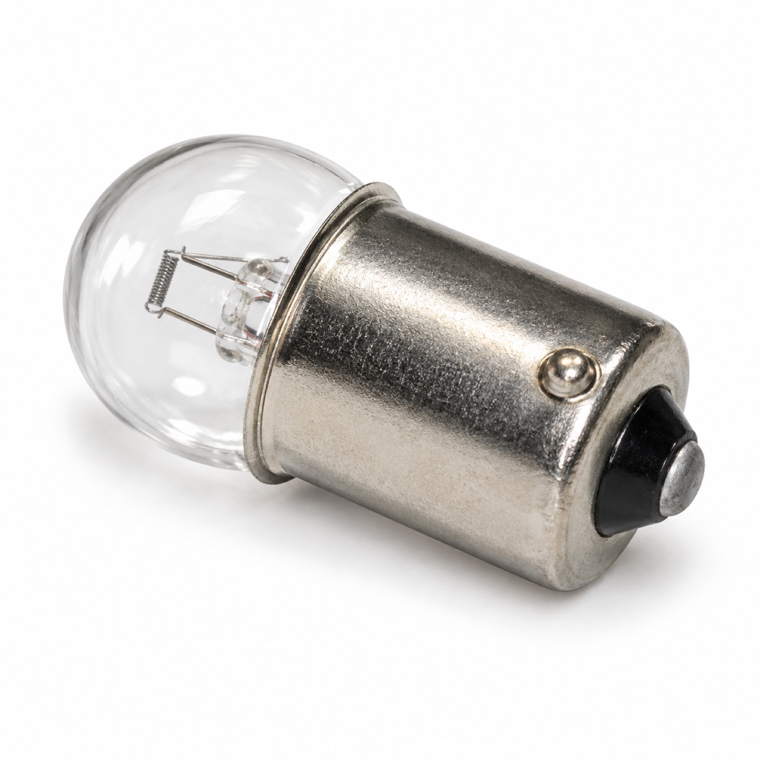 Kinderquad Glühbirne 40 V 10 W - Glühlampe mit Metallsockel Glühlampe 40 Volt 10 Watt für passende Elektro-Kinderquad-Leuchten, mit klarem Glaskolben und Metallsockel auf weißem Hintergrund