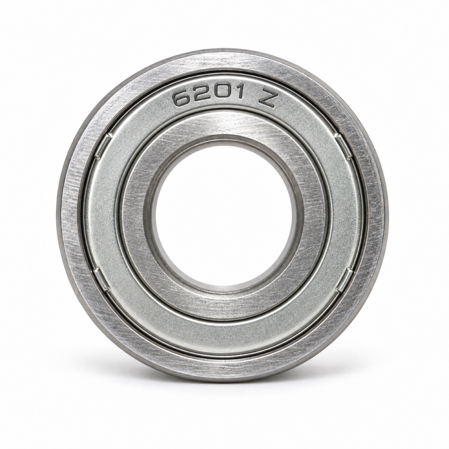 Radlager 6201 Z 12 × 32 × 10 mm - Studioansicht Radlager 6201 Z auf weißem Hintergrund