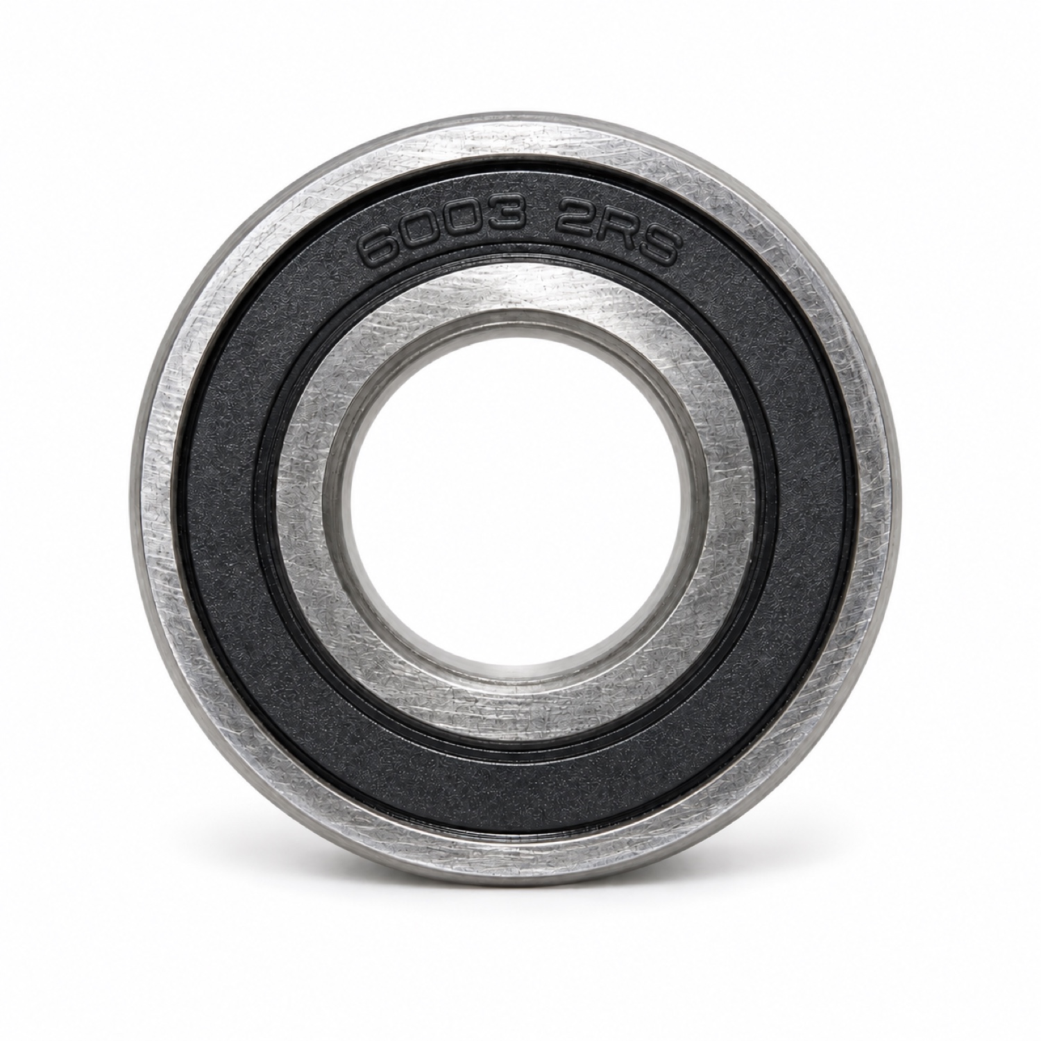 Radlager 6003 2RS 17 × 35 × 10 mm - Studioansicht Radlager 6003 2RS auf weißem Hintergrund