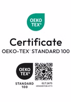 Öko-Tex Zertifikat der Adelheid Kuscheldecke