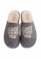 Fellpantoffel Glückspilz Glückspilz Fellpantoffel