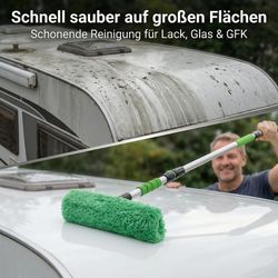 Waschbürste Teleskop Autowaschbürste Set weich Wasserdurchlauf Auto Lkw Profi