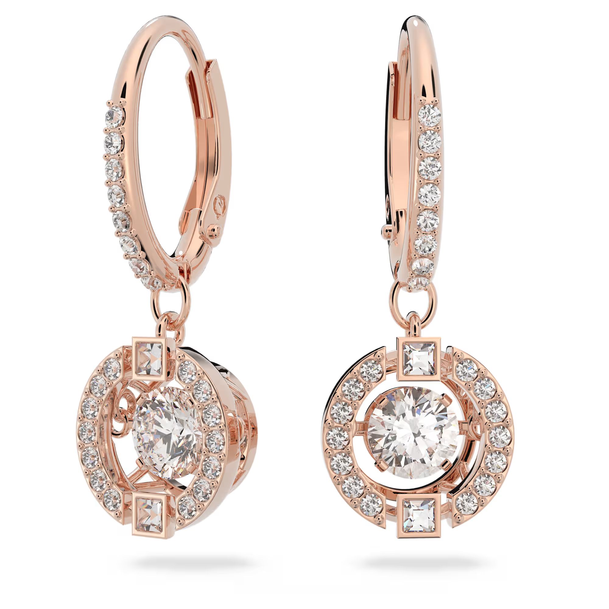 Swarovski EARRINGS UNA:PE DROP CZWH/CRY/ROS 2.0 5504753 | Watchroom24