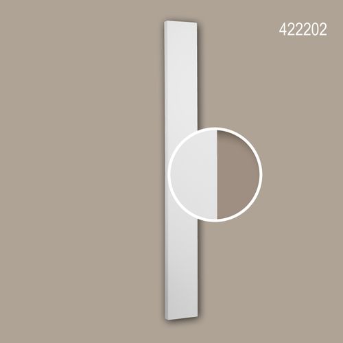 Fusto di pilastro Profhome 422202 elemento di facciata pilastro cornice per esterno stile ionico bianco