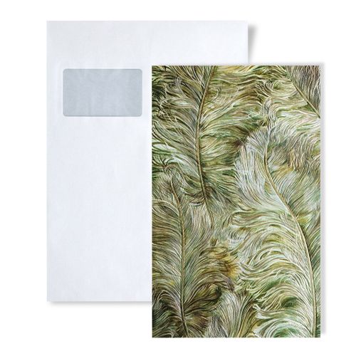 1 CAMPIONE S-822203 Profhome CAHILL Carta da parati grafico piume e penne | CAMPIONE di Carta da parati in circa DIN A4