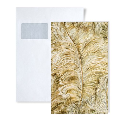1 CAMPIONE S-822206 Profhome CAHILL Carta da parati grafico piume e penne | CAMPIONE di Carta da parati in circa DIN A4