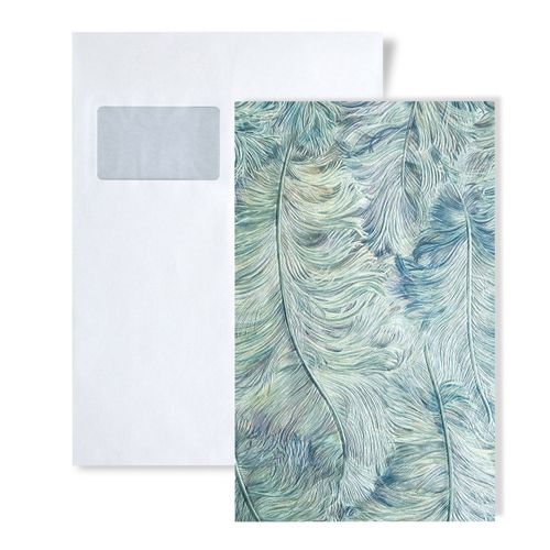 1 CAMPIONE S-822207 Profhome CAHILL Carta da parati grafico piume e penne | CAMPIONE di Carta da parati in circa DIN A4