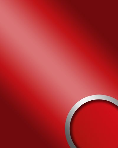 Pannello murale In tinta unità WallFace 23388 FASHION Red liscio Rivestimento murale specchiante specchiante autoadesivo resistente all'abrasione rosso 2,6 m2