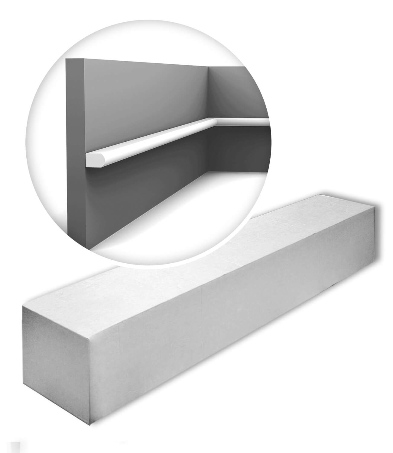 Wand- und Friesleisten Orac Decor PX209-box MODERN 1 Karton SET mit 70 Stuckleisten | 140 m